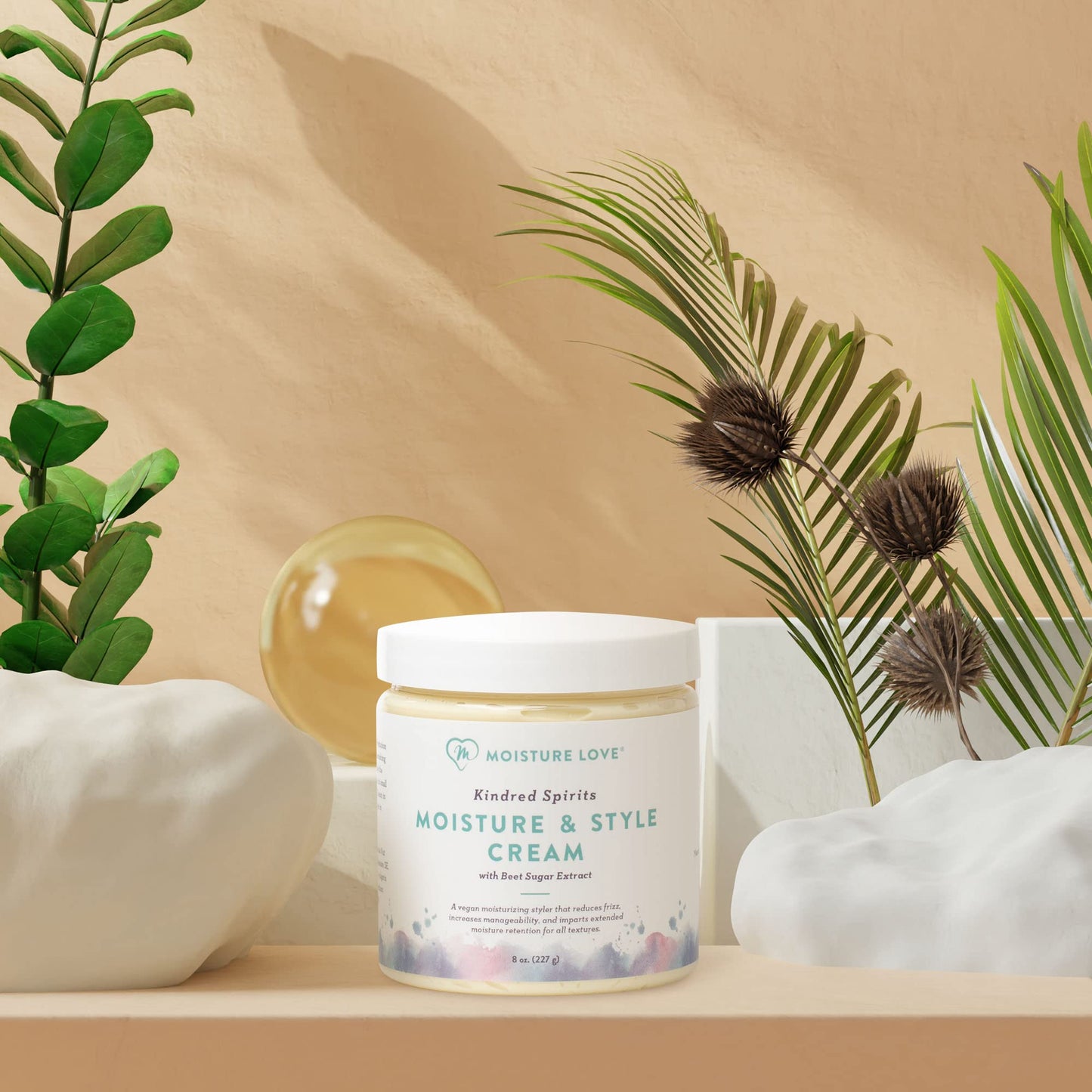 Moisture & Style Cream for Curly Hair. Natural Hair Definer and Enhancer Curling Cream Product. Moisturizer, Reduce Frizz & Increases Hair