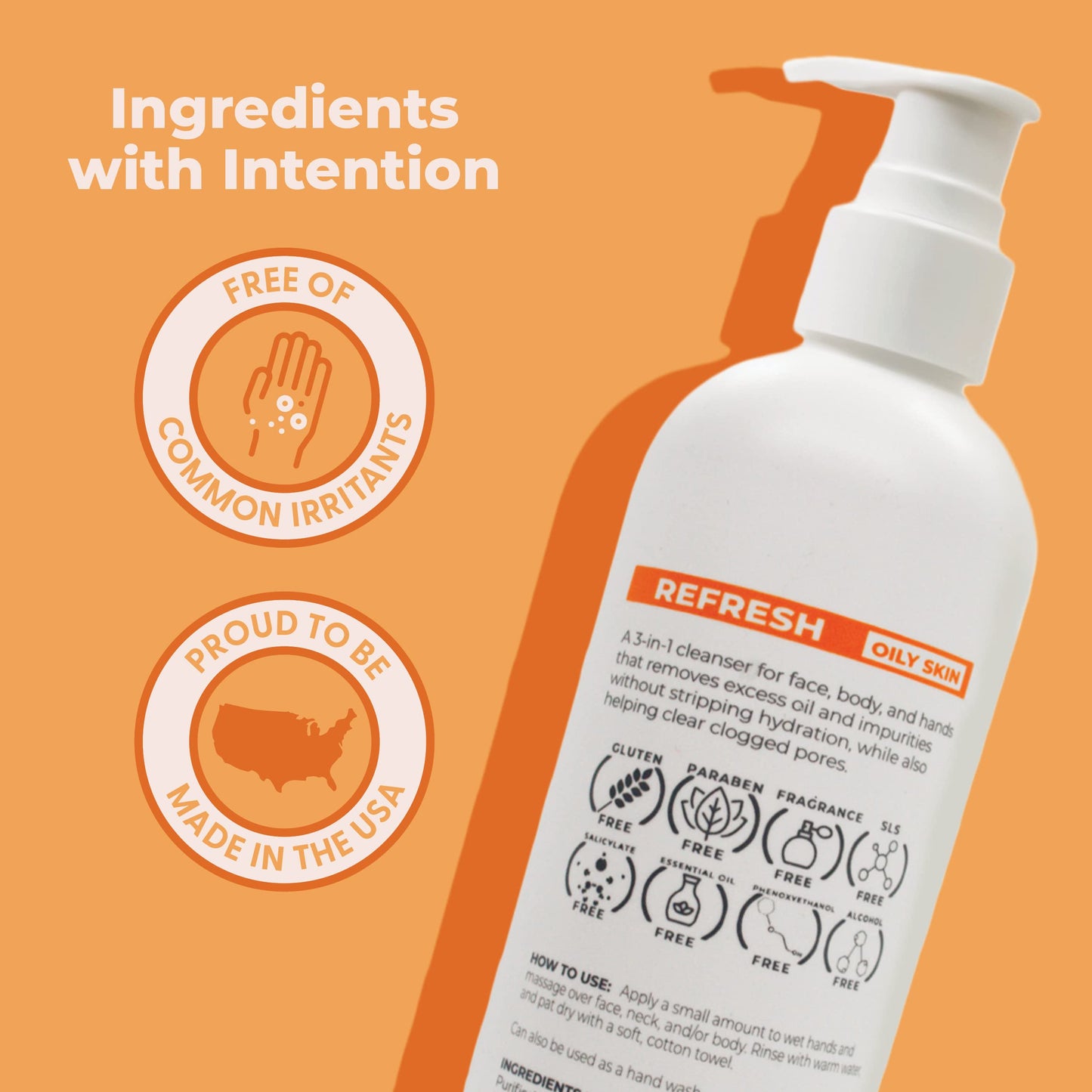 Cleure Face and Body Cleanser - Hypoallergenic, Fragrance-Free Body Wash for Sensitive Skin & Eczema - Paraben & Sulfate Free, PH Balanced Body Soap