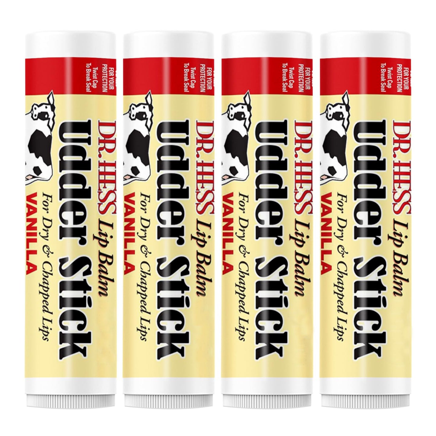Dr. Hess Original Udder Stick SPF Lip Balm, Soothing Moisturizer Sun Screen Balm for Dry Lips with Jojoba, Beeswax & Shea Butter, Total Lip Care