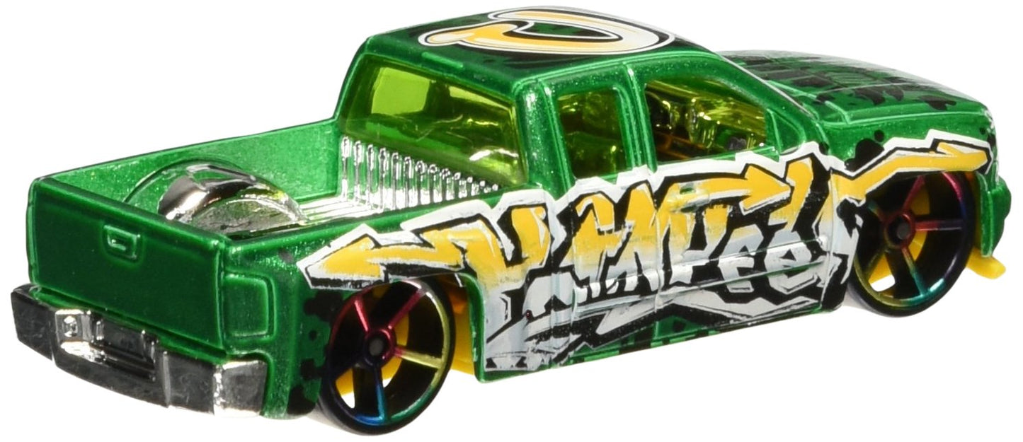 Hot Wheels 2016 HW Art Cars Chevy Silverado 200/250, Green
