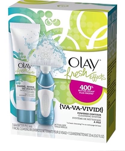 (Pack of 3) Olay Fresh Effects Va Va Vivid Powered Contour Cleansing System (Blue)