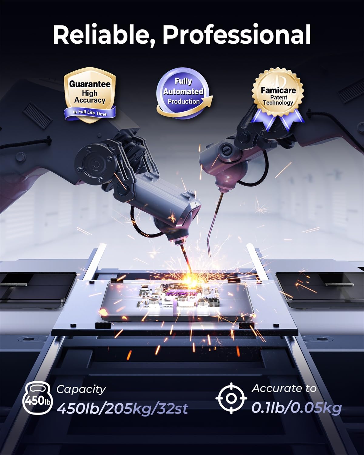 Ovutek Professional Smart Scale for Body Weight, BMI, Body Fat, Muscle Mass, Highly Accurate Body Composition Weighing Machine, Bathroom Digital…