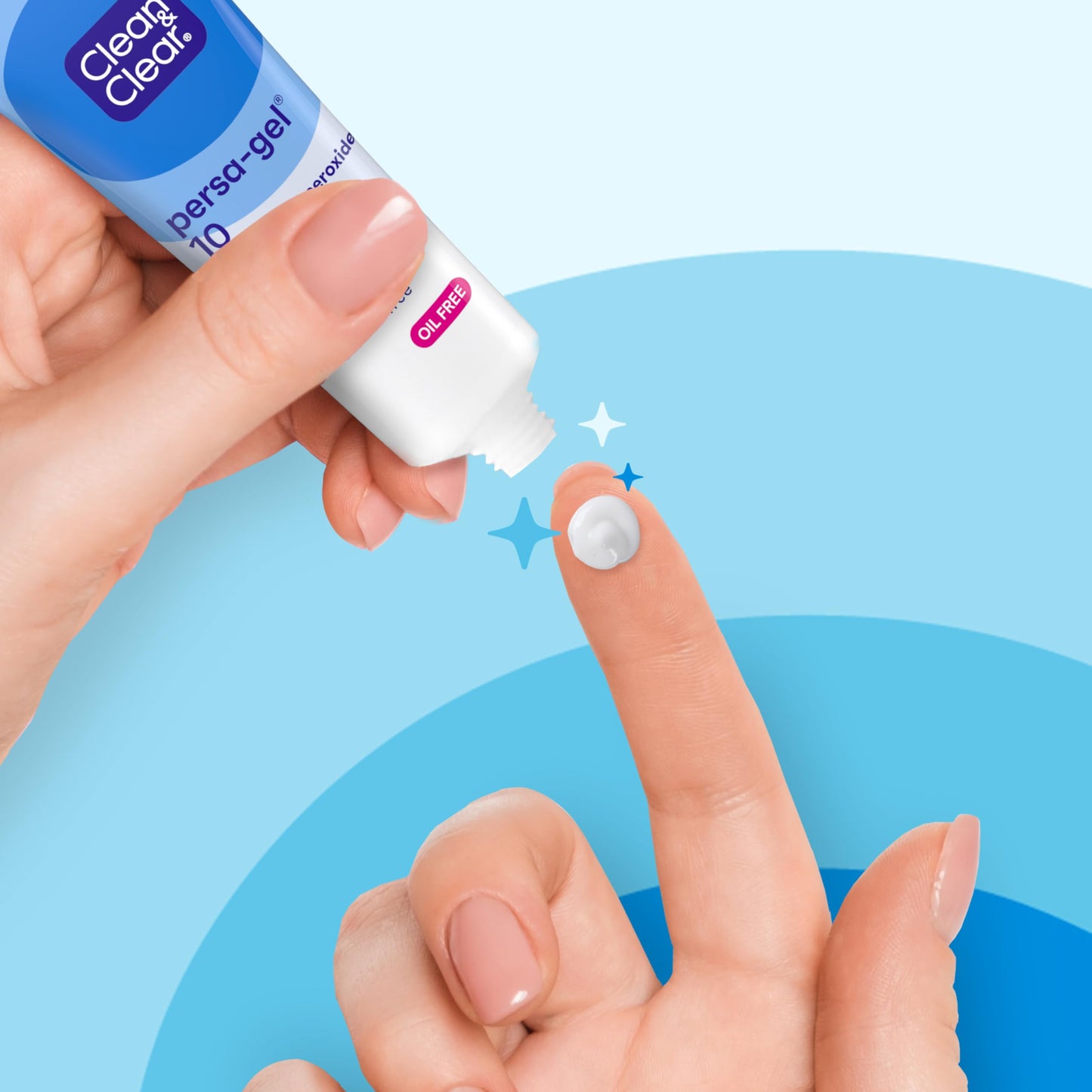 Clean & Clear Persa-Gel 10 Oil-Free Acne Spot Treatment with Maximum Strength 10% Benzoyl Peroxide, Topical Pimple Cream Visibly Reduces Acne in One