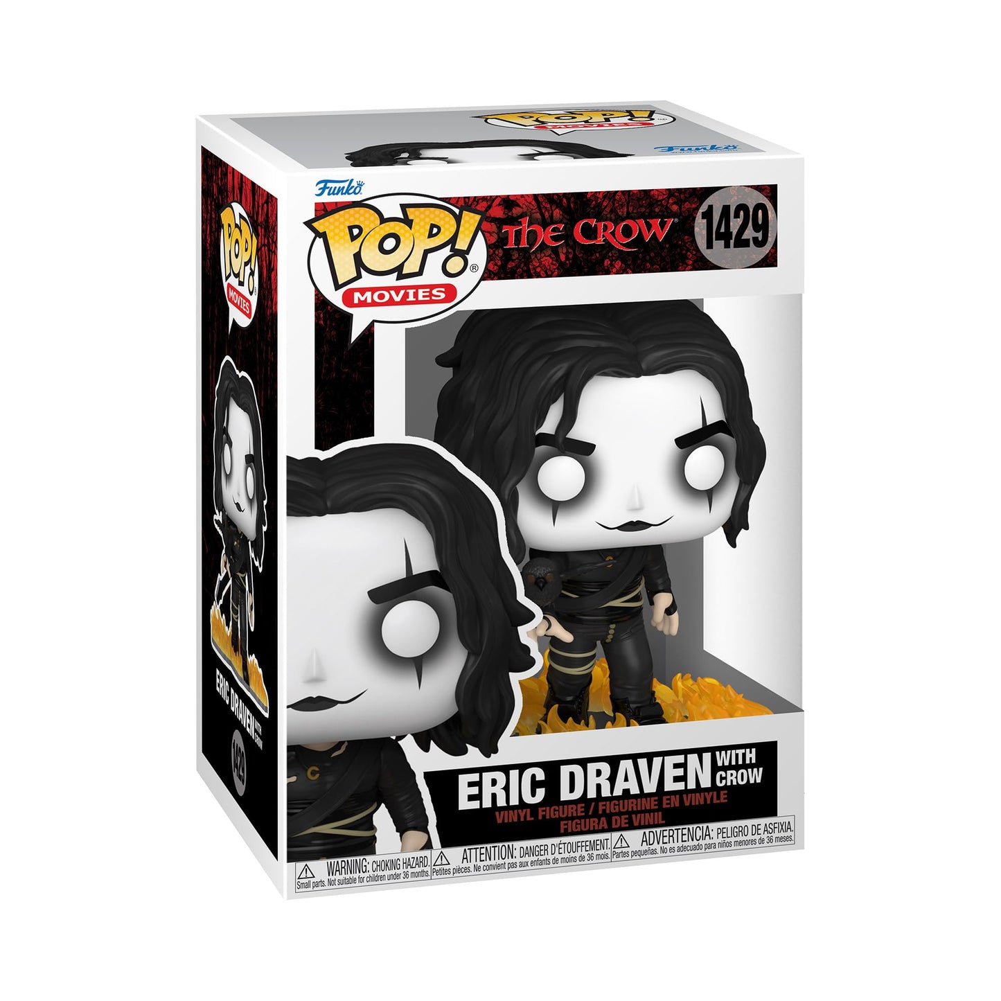 Funko POP! Movies: The Crow - Eric Draven with Crow - Collectable Vinyl Figure - Gift Idea - Official Merchandise - for Kids & Adults - Movies Fans…