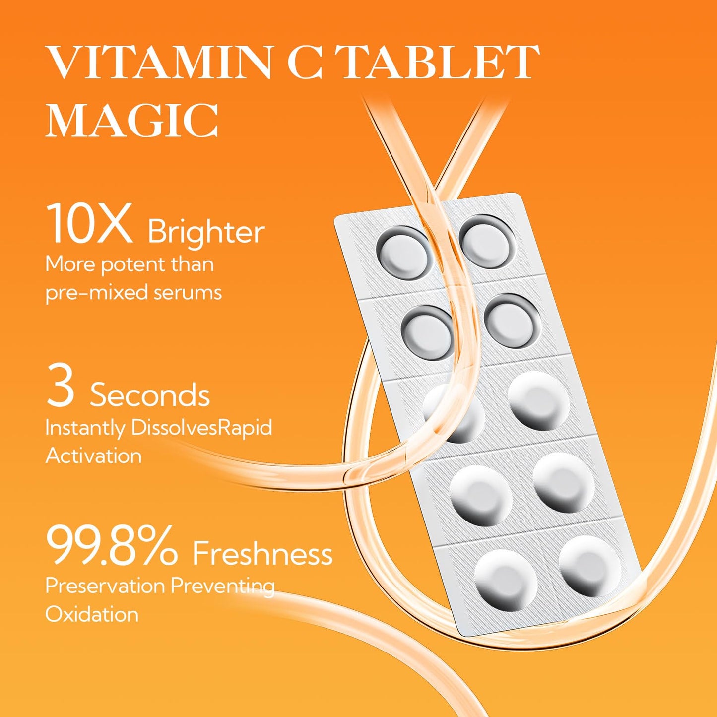 LANBENA Revolutionary Vitamin C Serum for Face, Illuminating Fcae Serum With Niacinamide, Brightening Anti-Aging Essence for Sensitive Skin