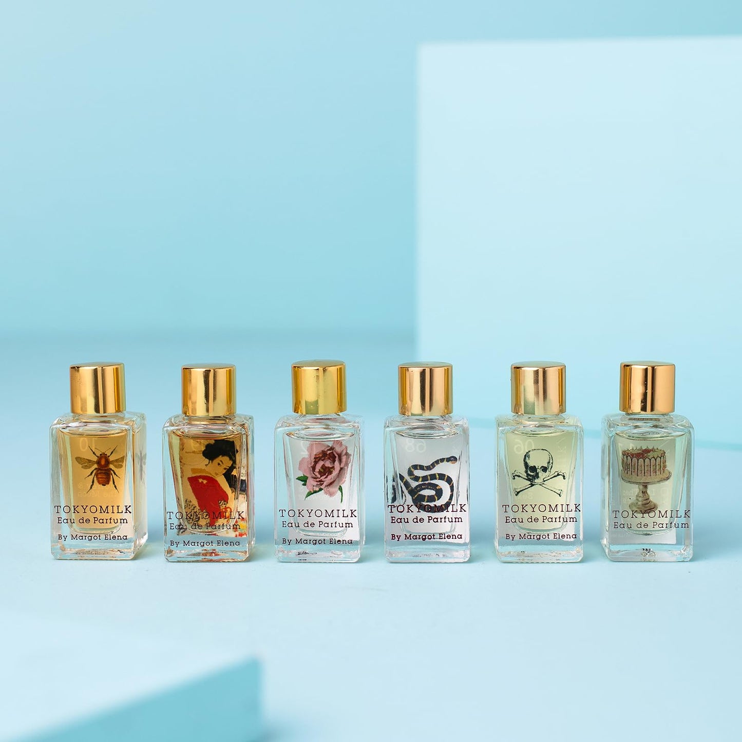 TOKYOMILK Eau de Parfum Discovery Set, 6 Fragrances in 0.23 fl. oz. Bottles, Perfume for Women, Mini-Perfume Sampler, Women’s Cologne Fragrances