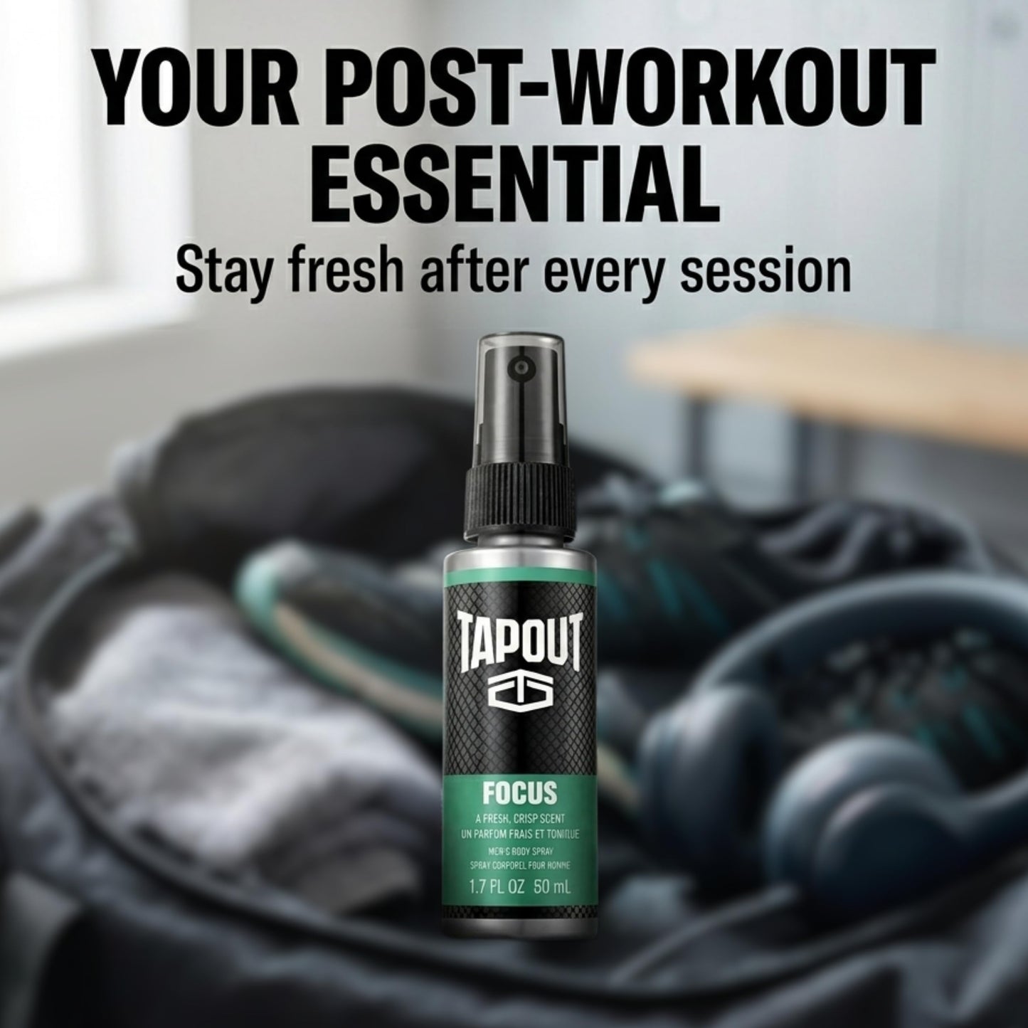 Focus by Tapout Men's Body Spray 1.5oz, pack of 1