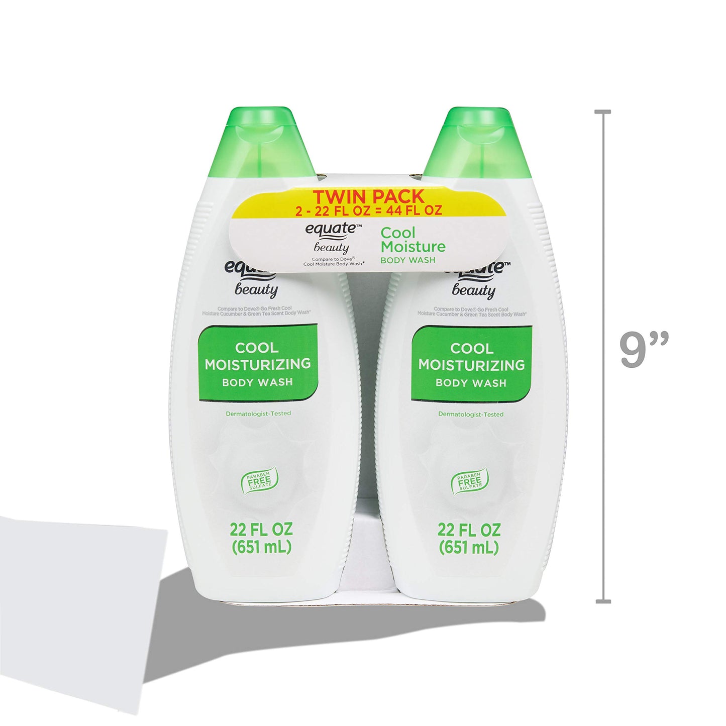 Equate Beauty Cool Moisturizing Body Wash, (2 Pack) each 22 fl oz Beauty & Personal Care Equate Beauty