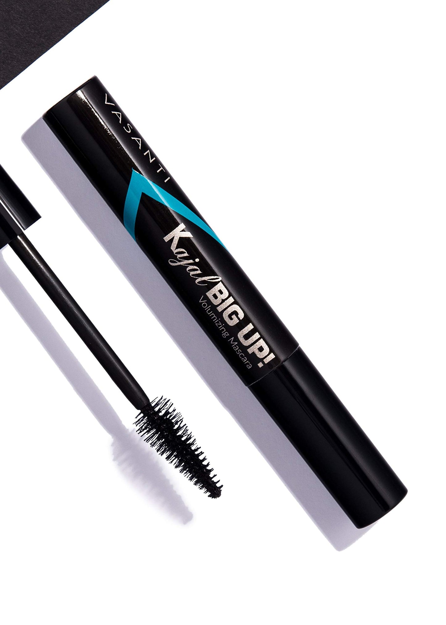 VASANTI Kajal Big Up, Volumizing Mascara (Black) - Long Lasting, Water resistant, Sumdge proof, Intense Volume, Safe for Sensitive Eyes, Non Clumping