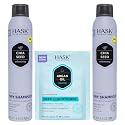 HASK Chia Seed Volumizing Dry Shampoo Duo (4.3oz-Qty 2) & Argan Oil Repairing Deep Conditioner Packette, Aluminum-Free, Sulfate-Free, Paraben-Free
