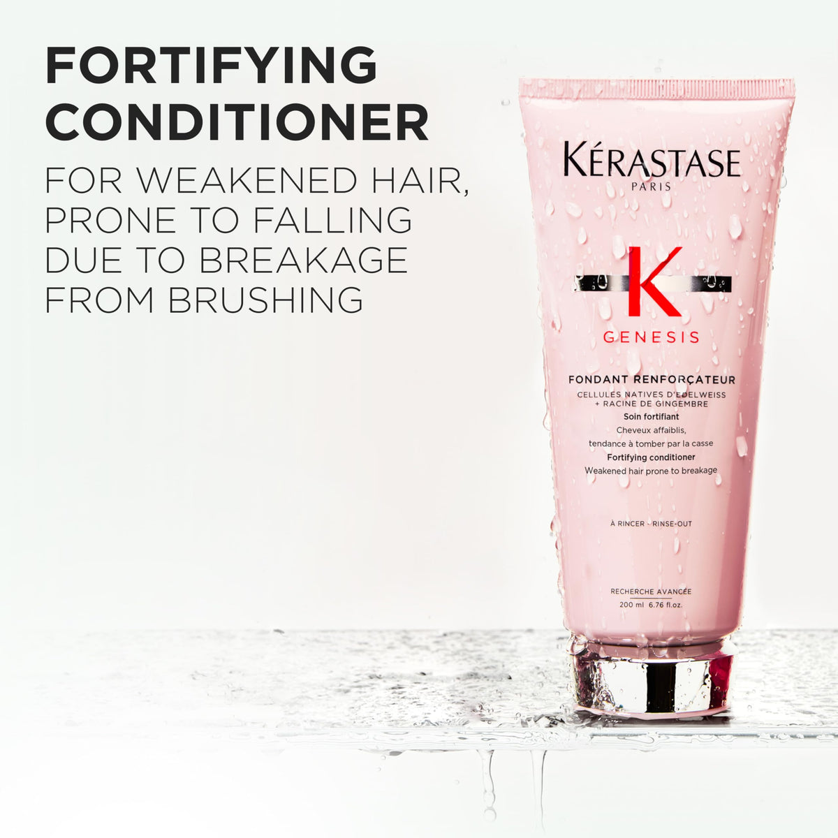 Kerastase Genesis Strengthening Fondant Renforcateur Conditioner - For Weak or Damaged Hair, Detangles & Hydrates, For Normal to Dry Hair, 6.8 Fl Oz Beauty and Personal Care KÉRASTASE
