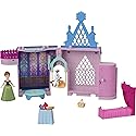 Mattel Disney Frozen Toys, Anna Doll House Stackable Castle with Small Doll, Olaf Figure & 7 Furniture & Accessories, Inspired by the Movie