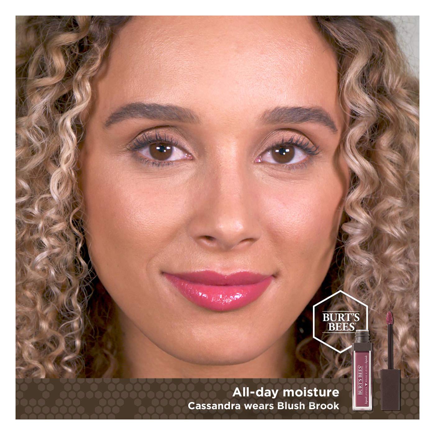 Burt's Bees 100% Natural Moisturizing Liquid Lipstick, Blush Brook - 1 Tube