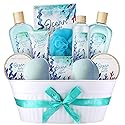 Spa Gift Baskets for Women, Bath and Body Gift Set for Women, 12Pcs Ocean Spa Sets Includes Bubble Bath, Body Lotion,Valentine's Bath Gifts