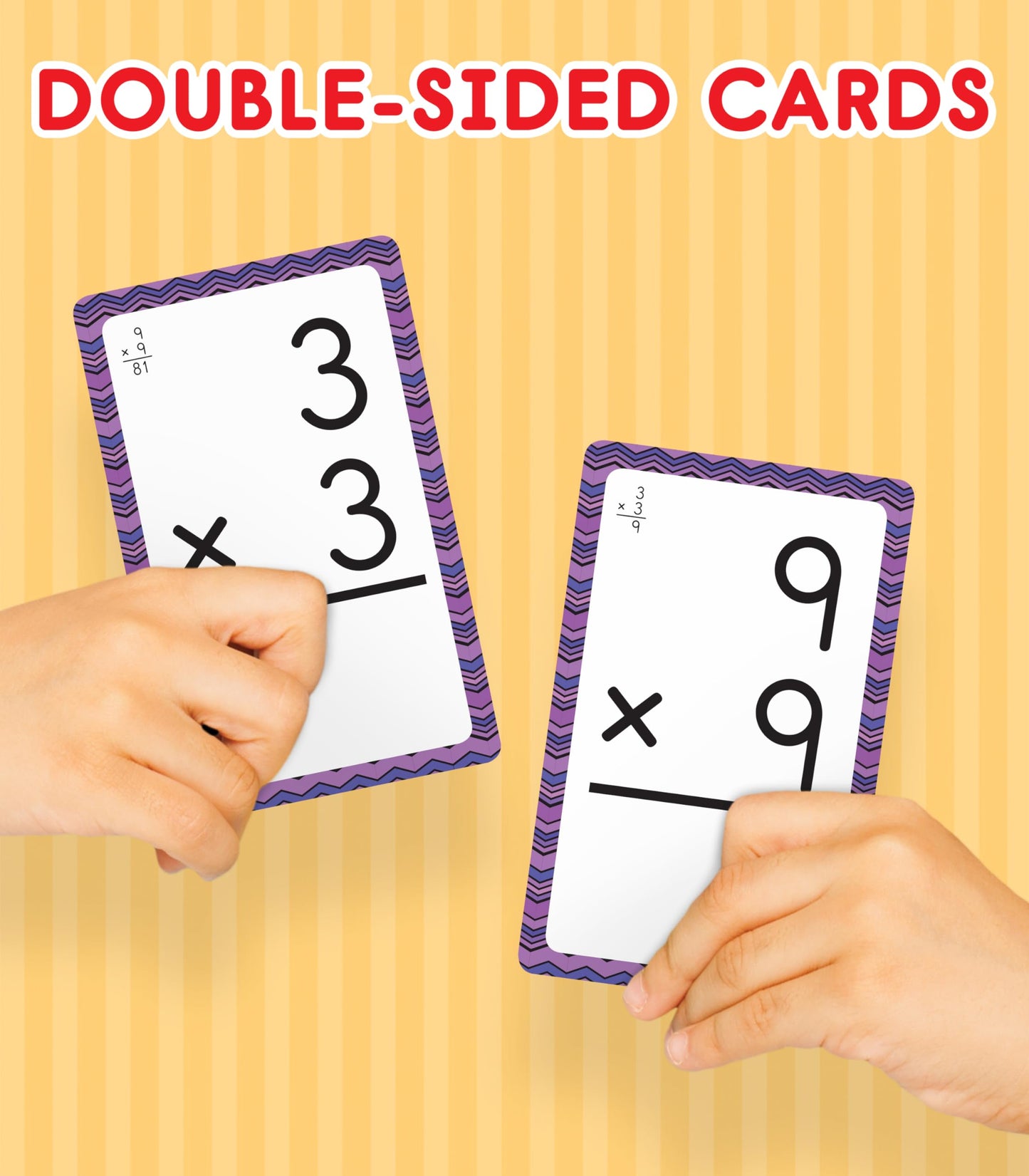 Carson Dellosa Math Flash Cards Set – Division, Fractions & Multiplication, 3rd Grade Learning Games for Kids Ages 8-12