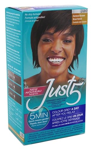 Just 5 Color Darkest Brown (6 Pack)