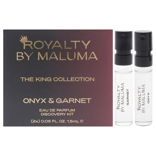 Kings by Royalty By Maluma for Men - 2 Pc Mini Gift Set 1.5ml Onyx EDP Spray, 1.5ml Garnet EDP Spray Beauty & Personal Care Royalty By Maluma