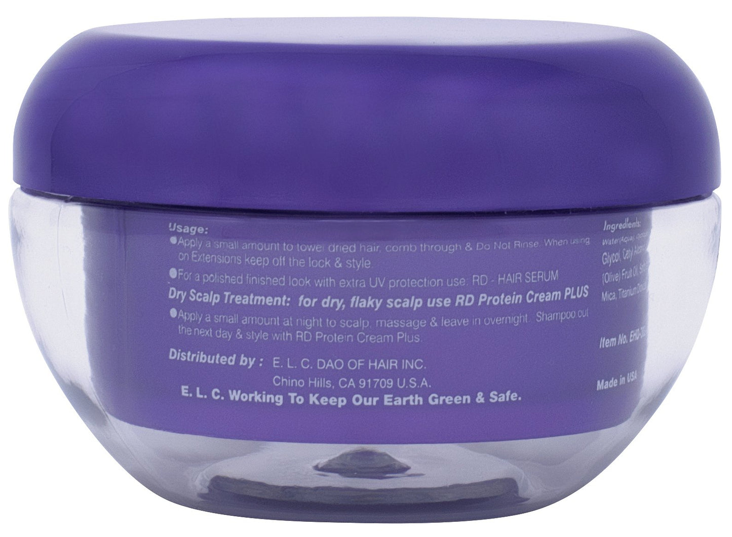 ELC Dao of Hair Repair Damage RD Plus Leave-In Protein Cream (2 oz) Healing & Smoothing Leave-in Treatment, Repairs, Smooths, Heat & Color Protection