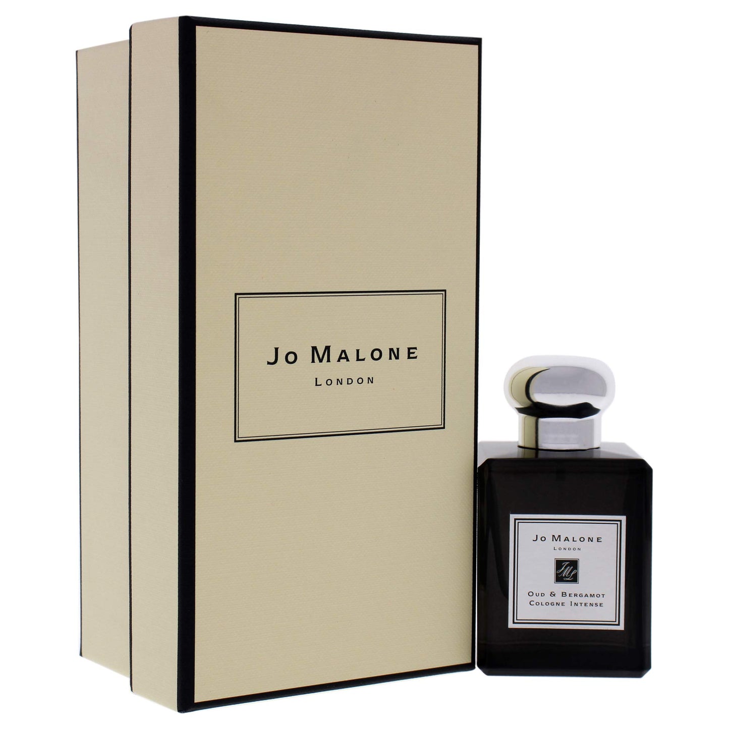 Jo Malone Oud & Bergamot Cologne Intense for Women Eau De Cologne Spray 1.7 Ounces, Black
