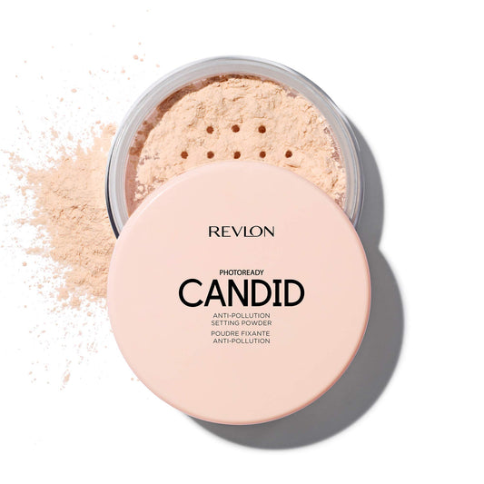 Revlon Setting Powder, PhotoReady Candid Blurring Face Makeup, Anti-Pollution, Lightweight & Breathable High Pigment, Natural Finish, 001 Universal