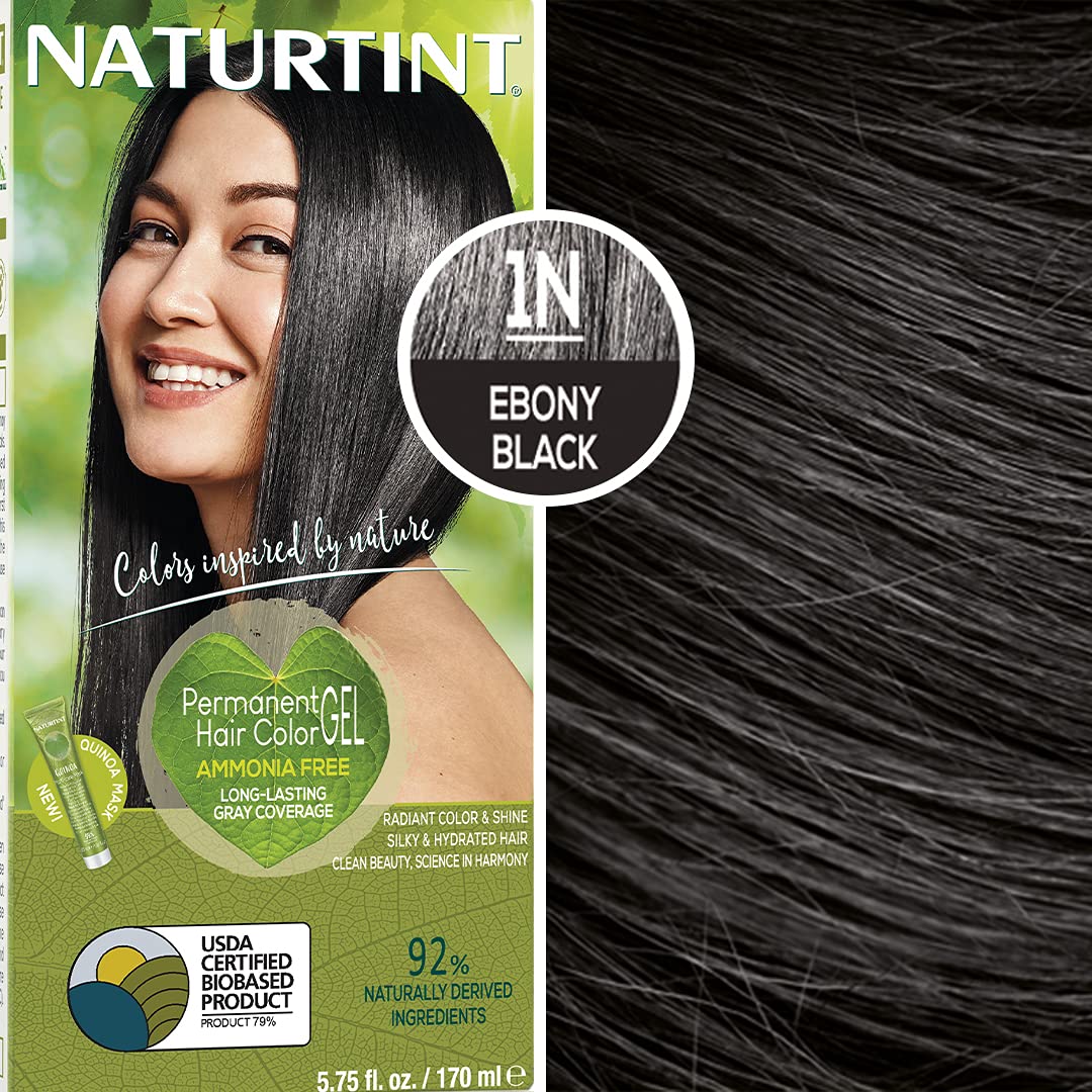 Naturtint Permanent Hair Color 1N Ebony Black - 5.4 fl oz