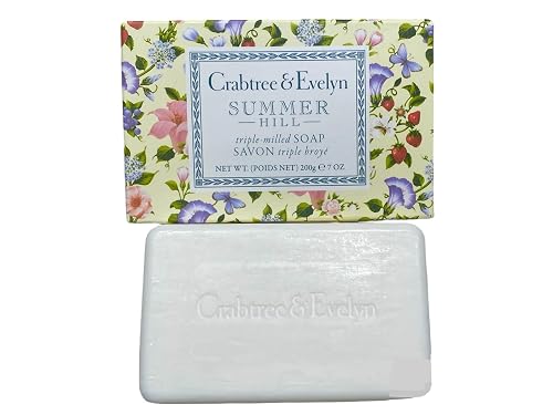 Crabtree & Evelyn Summer Hill Triple Milled Soap Bar 7 oz Beauty & Personal Care Crabtree & Evelyn