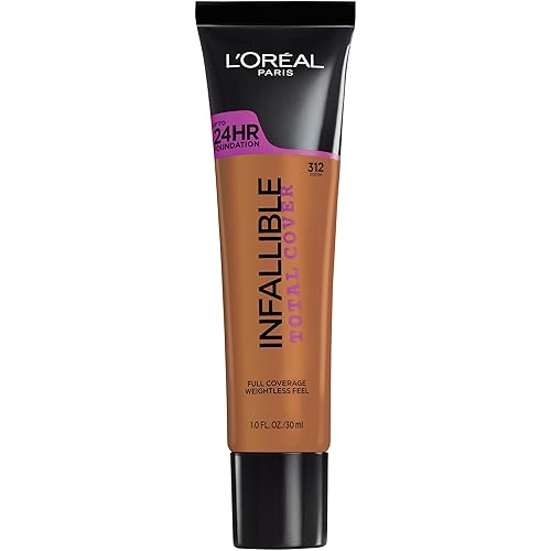 L’Oréal Paris Infallible Total Cover Foundation, Cocoa 1 Ounce