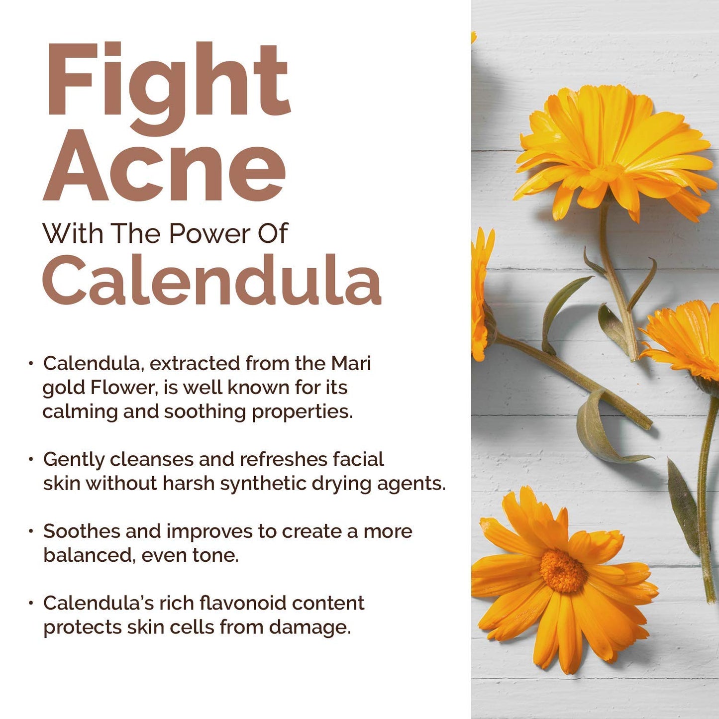 Richfeel Calendula Soap For Acne - 75g Pack of 4