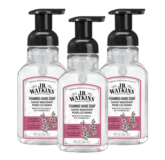 J.R. Watkins Foaming Hand Soap Pump with Dispenser, Moisturizing Foam, Alcohol-Free, Cruelty-Free, Use as Kitchen or Bathroom Soap, Fleurs de Beauty and Personal Care J.R. Watkins Default Title
