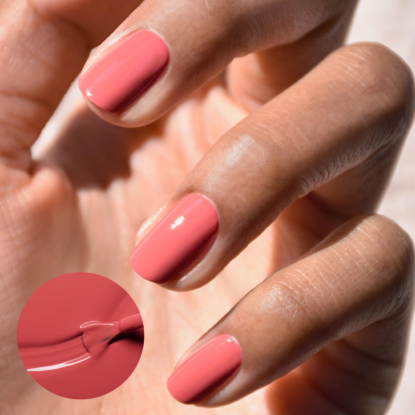 Manucurist Green Quick Dry Nail Polish Bois de Rose - Dusty Pink Nail Polish - 9-Free, Plant-Based and Vegan - Non Toxic - Natural Classic - Nails Beauty and Personal Care Manucurist