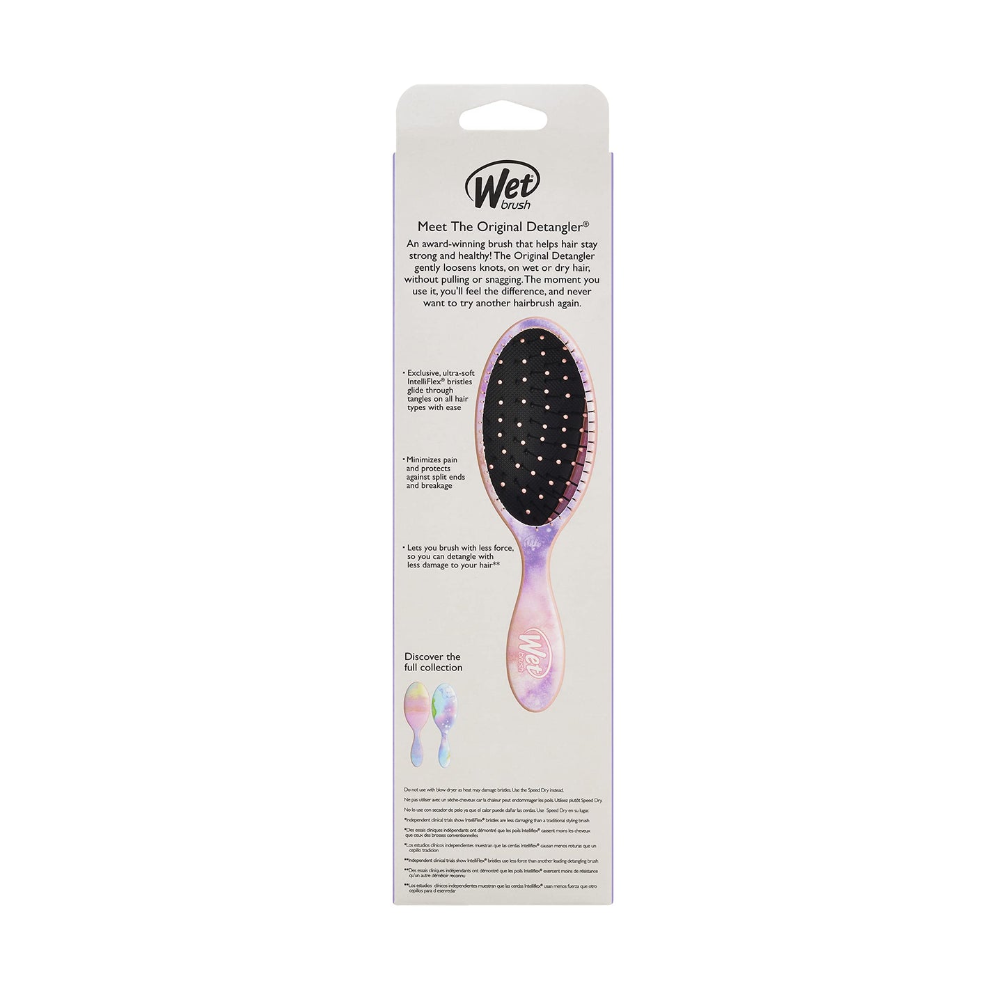 Wet Brush Original Detangler Hair Brush, Color Wash, Watermark, Ultra-Soft IntelliFlex Bristles - Detangling Hairbrush Glides Through Tangles For Wet