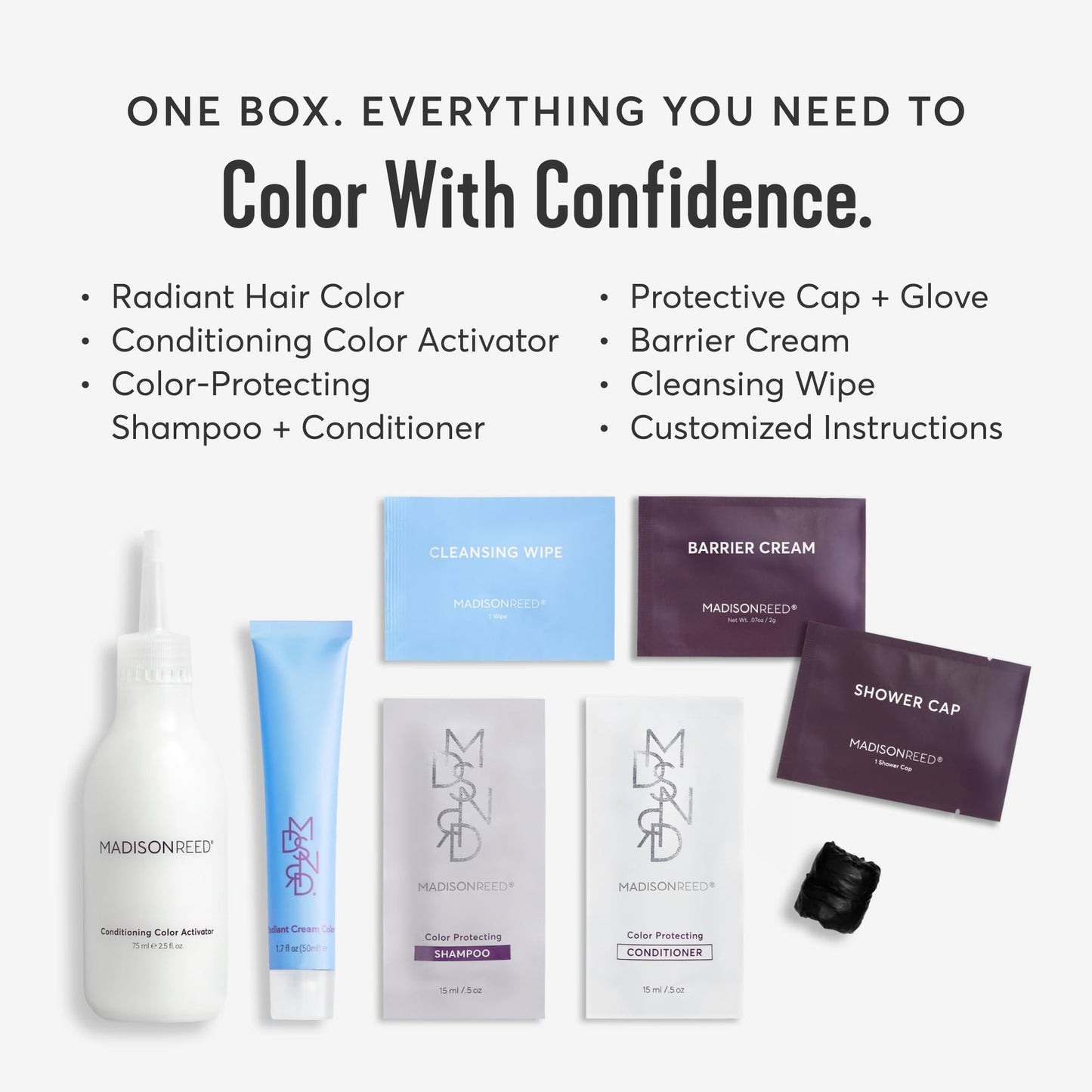 Madison Reed Radiant Hair Color Kit - 7.5NNA Light Neutral Brown (Umbria Brown), 100% Gray Hair Coverage Permanent Hair Dye for Resistant Grays |