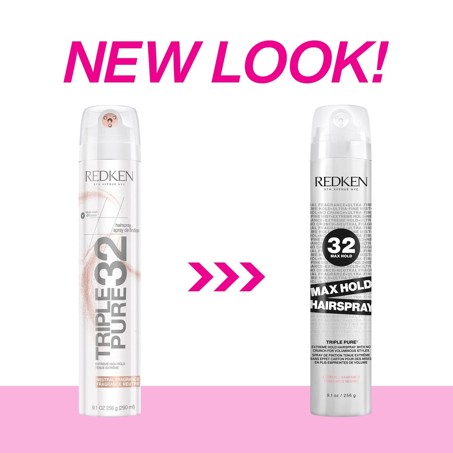 Redken Max Hold Neutral Hairspray 32 | Extreme Maximum High Hold Hairspray | Long-Lasting Lift & Frizz Control | For All Hair Types | Neutral