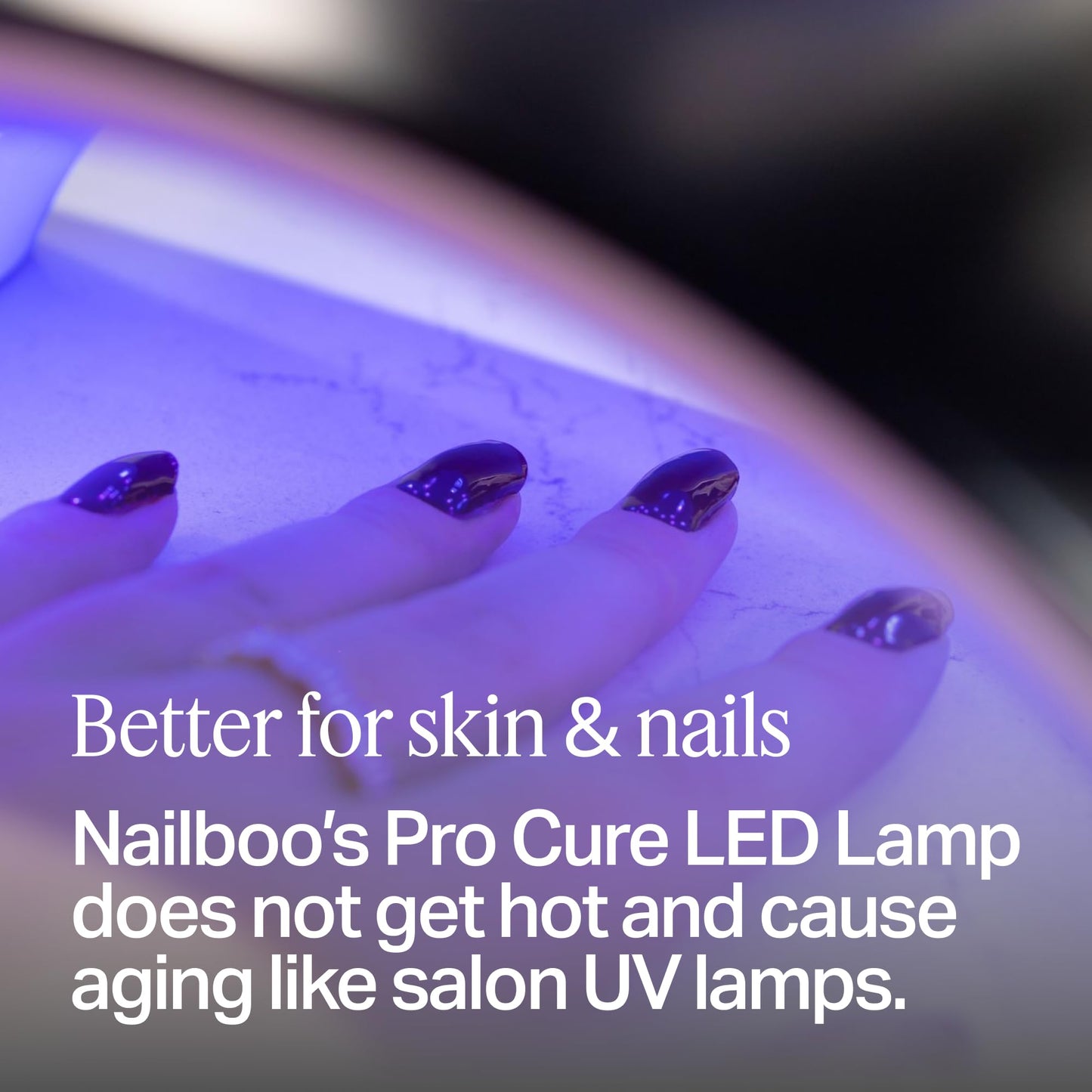 Nailboo Pro Cure LED Lamp - Lightweight UV or LED Nail Dryer with Automatic Sensor, Even Curing for Gel Polish, Compact Arch Design for Hands & Toes Beauty & Personal Care Nailboo