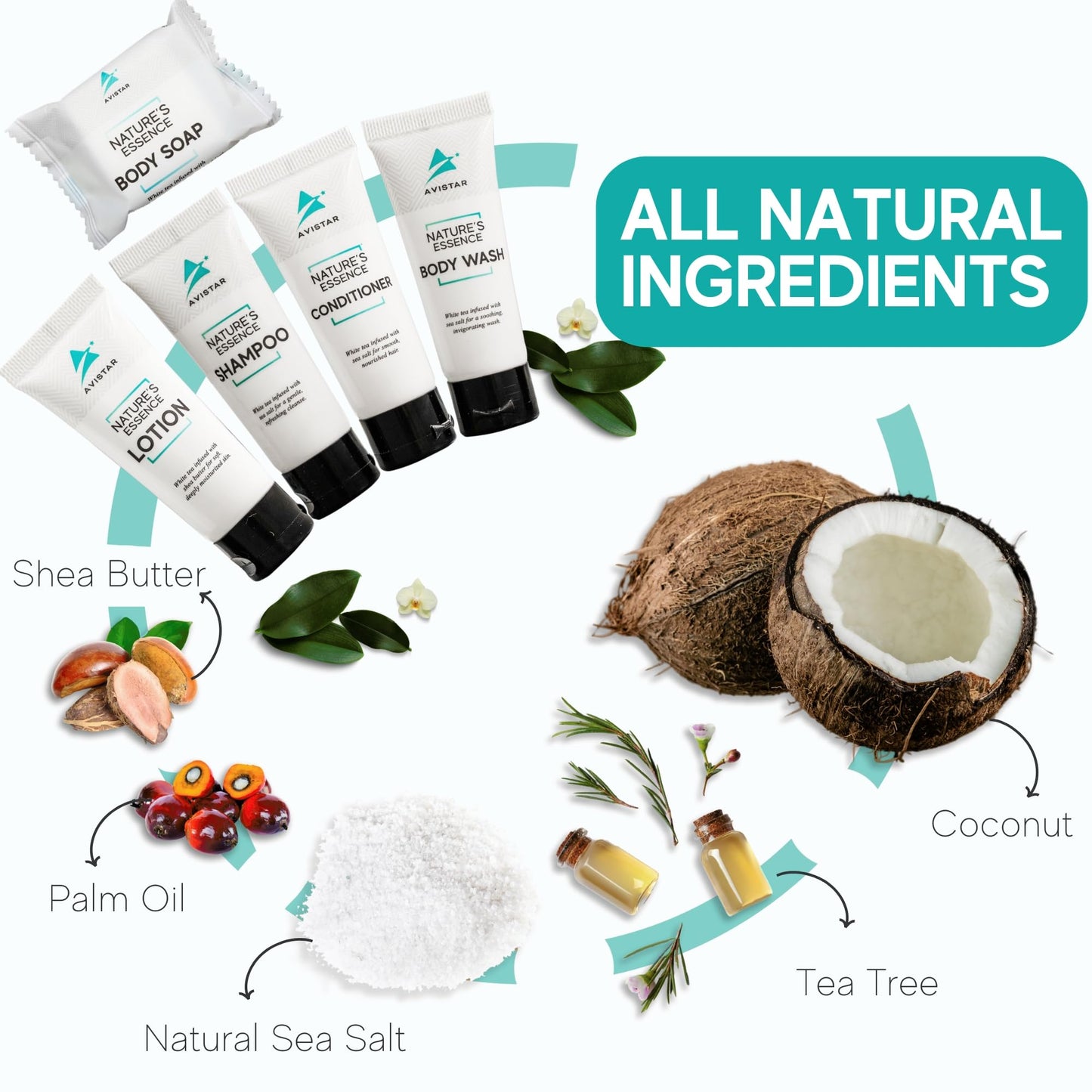 90 Piece Hotel Soap & Bulk Toiletries - Travel Essentials for BnB Hosts & Guests - Hotel Shampoo & Conditioner Supplies for Guests, Hotel Toiletries