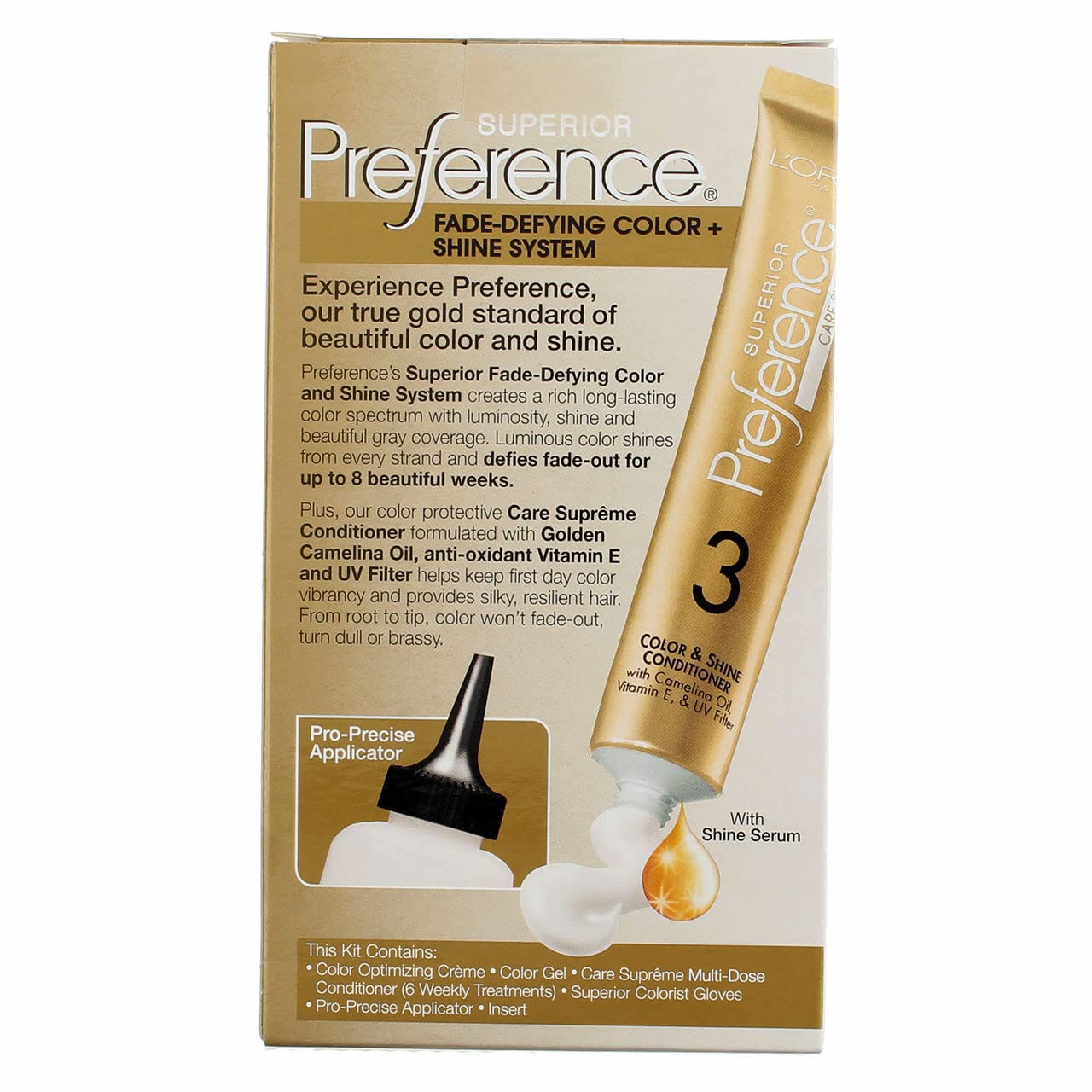 L’Oreal ParisSuperior Preference - 3 Soft Black (Natural) 1 Each (Pack of 6)