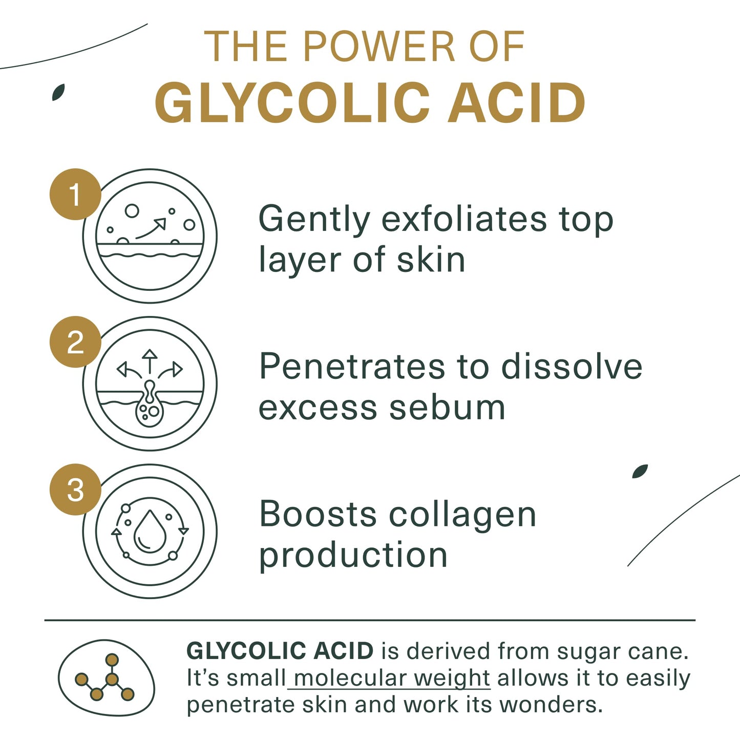 Botanic Tree Glycolic Acid Face Wash - Facial Cleanser and Scrub - 10% Glycolic Acid, AHA - Salicylic Cleanser - 6 fl. oz Beauty and Personal Care Botanic Tree