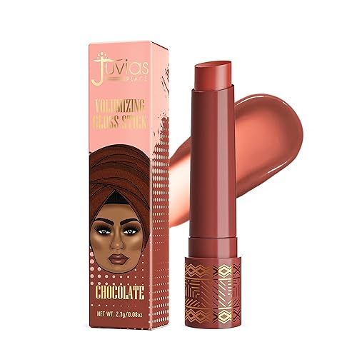Juvia's Place Volumizing Gloss Stick - Chocolate - Shiny Luscious Lips with Nourshing Hydration, Plumping, Lip Plumper, Plumping Lip Balm, Hydrating