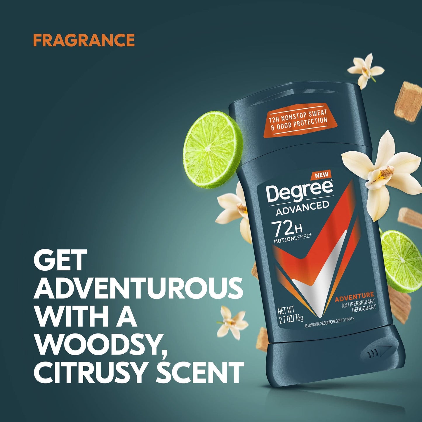 Degree Men Adventure Advanced Protection Antiperspirant Deodorant Stick, 2.7 oz (Pack of 18) Beauty and Personal Care Degree