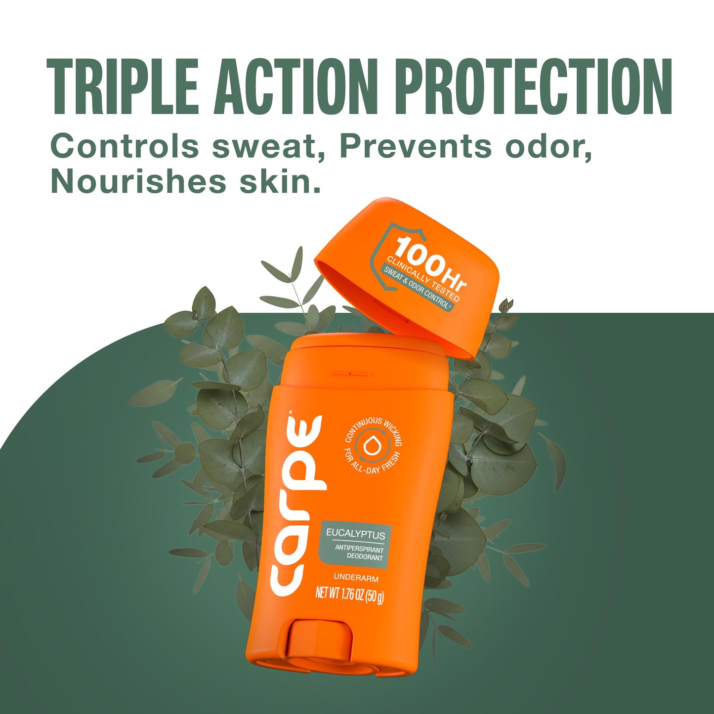 Carpe Underarm Antiperspirant Deodorant for Women and Men - Antiperspirant Deodorant for Stinky, Sweaty Armpits - 100 Hour Clinically Tested Sweat Beauty and Personal Care Carpe
