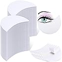 600 Pieces Eyeshadow Pad Shield Eyeshadow Patches White Eyeshadow Stencils Under Eye Pads Prevent Makeup Residue for Eyelash Extensions Lip Makeup