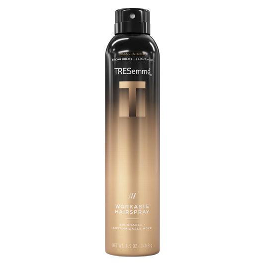 TRESemmé Workable Hairspray 1 ct A-LIST Collection for Brushable + Customizable Hold, Developed Safe for All Hair Types, 8.5 Oz