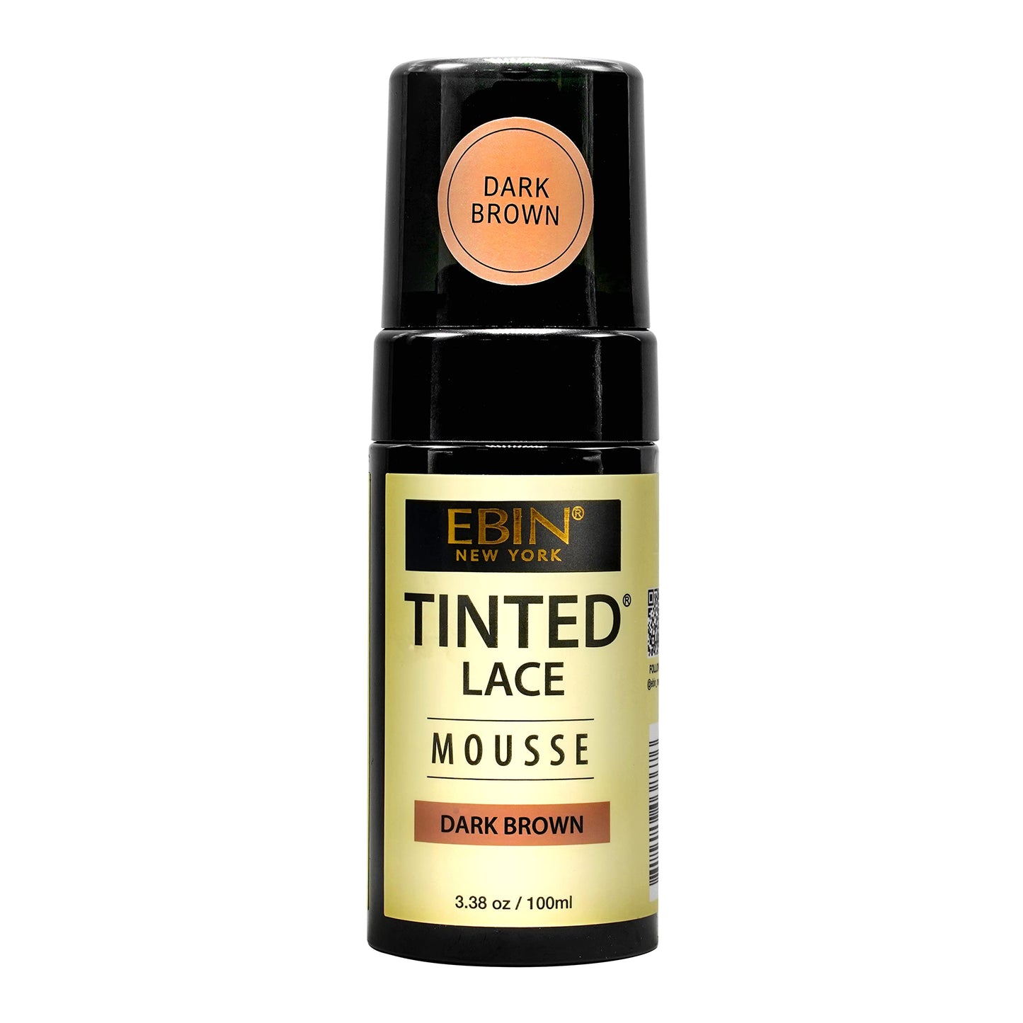 EBIN NEW YORK TINTED LACE MOUSSE - 3.38oz/ 100ml - Dark Brown