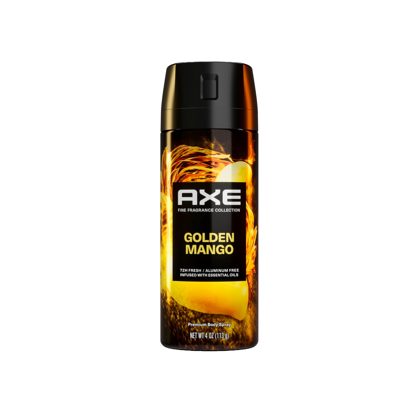 AXE Fine Fragrance Collection Premium Deodorant Body Spray for Men Golden Mango With 72H Odor Protection and Freshness Infused with Mango, Mandarin Beauty and Personal Care AXE