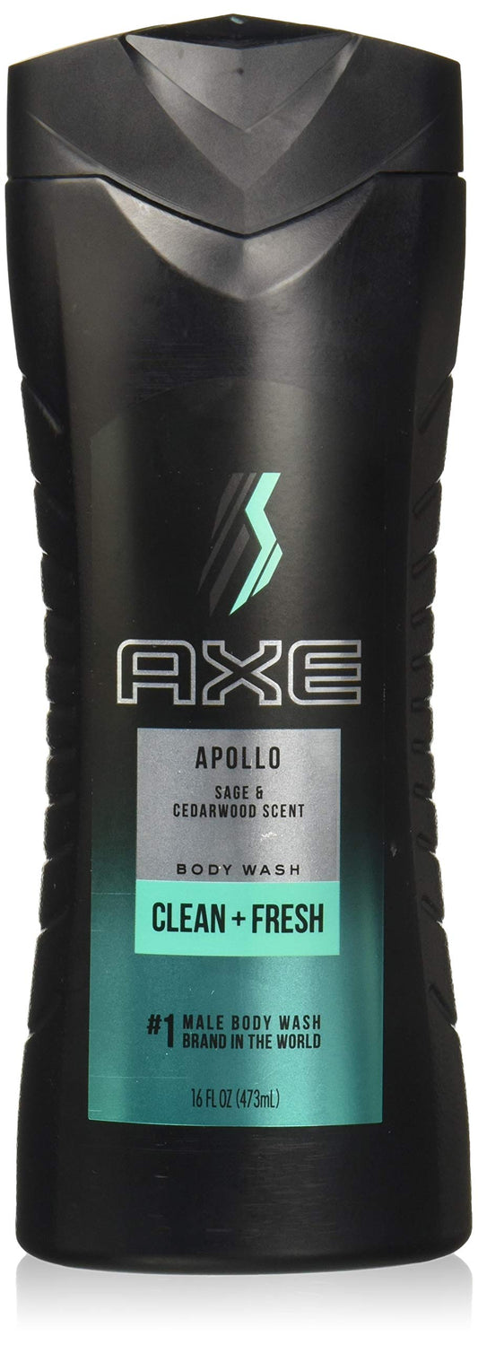 AXE Body Wash for Men Apollo 16 Ounce, 32 Fl Oz, (Pack of 2)