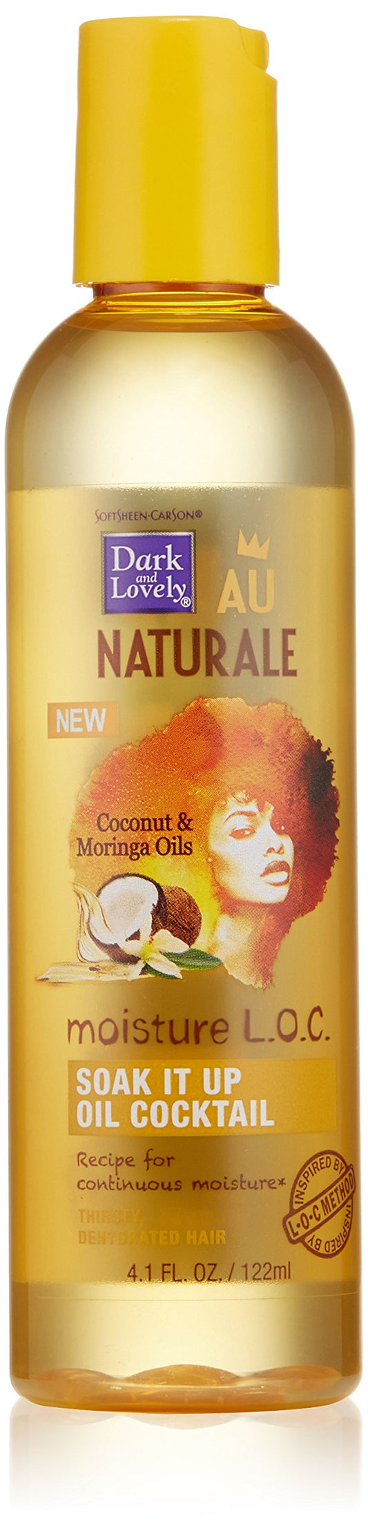SoftSheen-Carson Dark and Lovely Au Naturale Moisture L.O.C. Soak It Up Oil Cocktail, 4.1 fl oz
