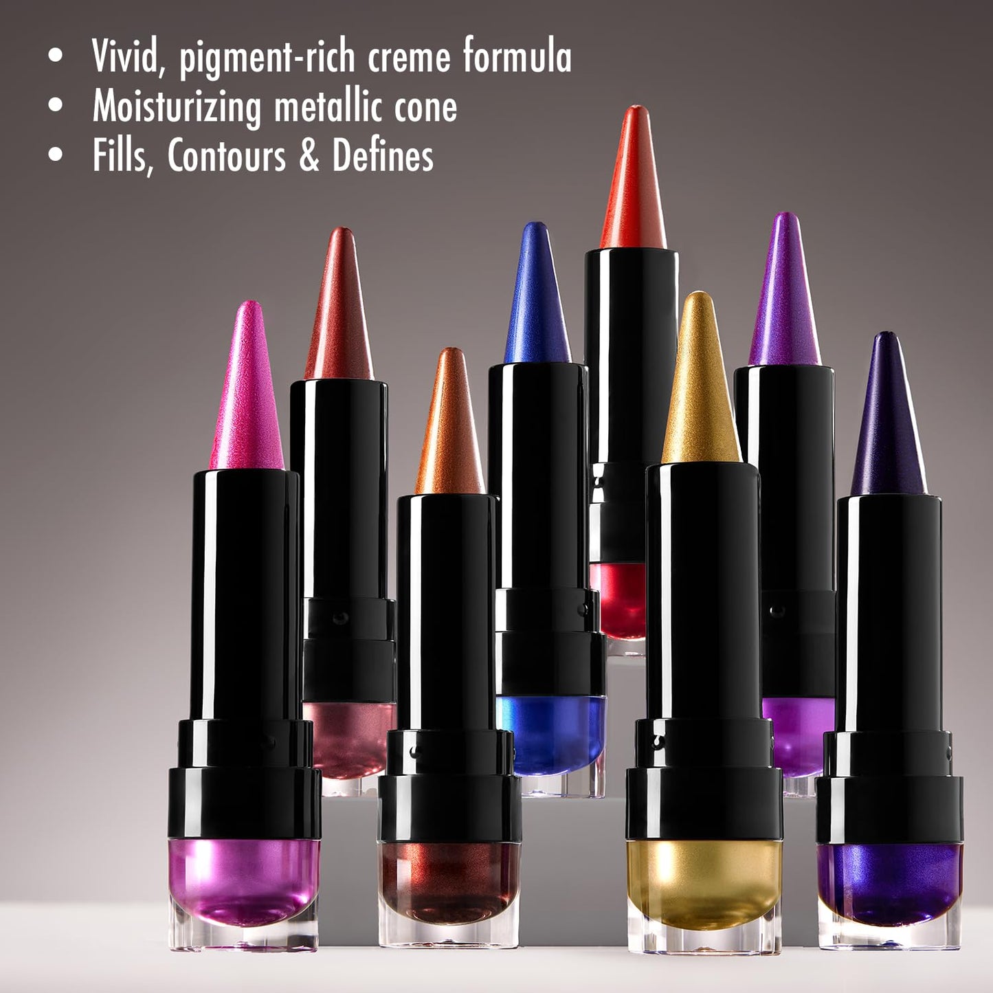 Black Radiance Metalicious Metallic Lipstick Lip Sculptor Lava Chrome (Burgundy)