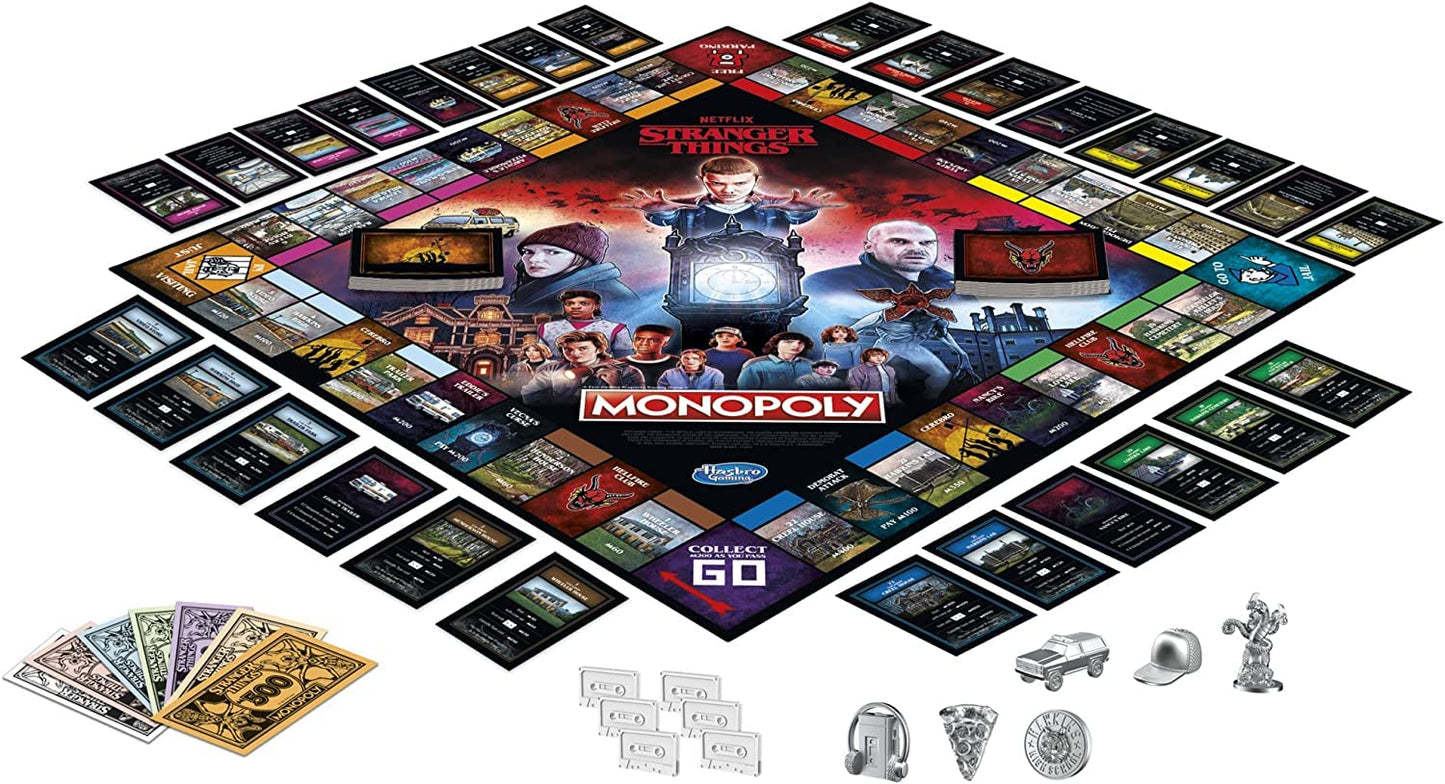 MONOPOLY: Netflix Stranger Things Edition Board Game for Adults and Teens Ages 14+, Game for 2-6 Players, Inspired by Stranger Things Season 4…