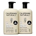 California Naturals Classic Clean Toasted Coconut Shampoo and Conditioner Set, Hair Care for Women & Men, Natural, Vegan, Cruelty, Silicone, Paraben