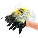 Folkmanis Honey Bee Hand Puppet, Yellow, Black (3028)